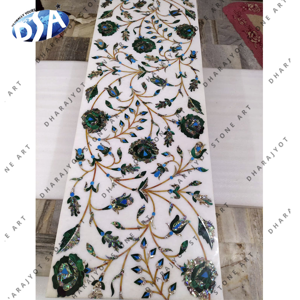 Marble Inlay Flooring Work