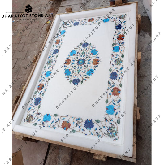 Exclusive Handmade Marble Work Inlay Flooring