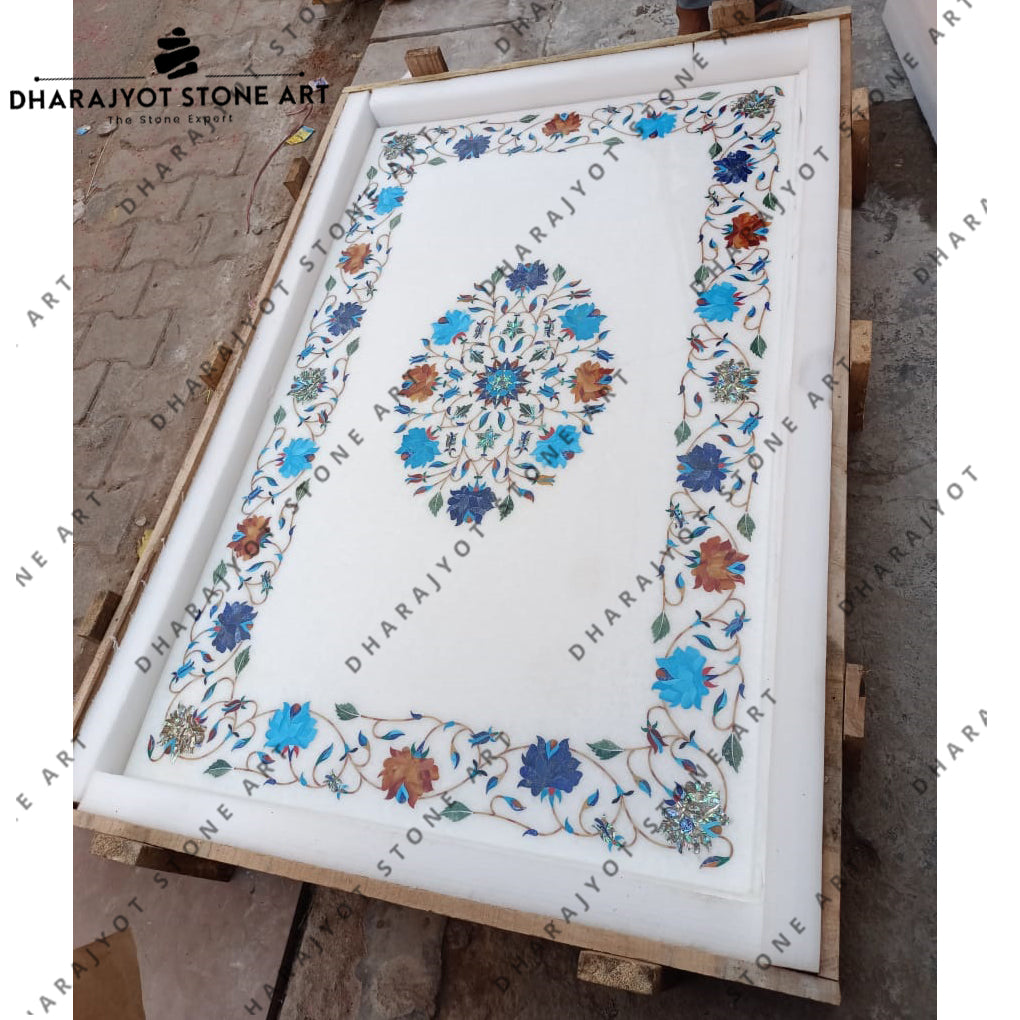 Exclusive Handmade Marble Work Inlay Flooring