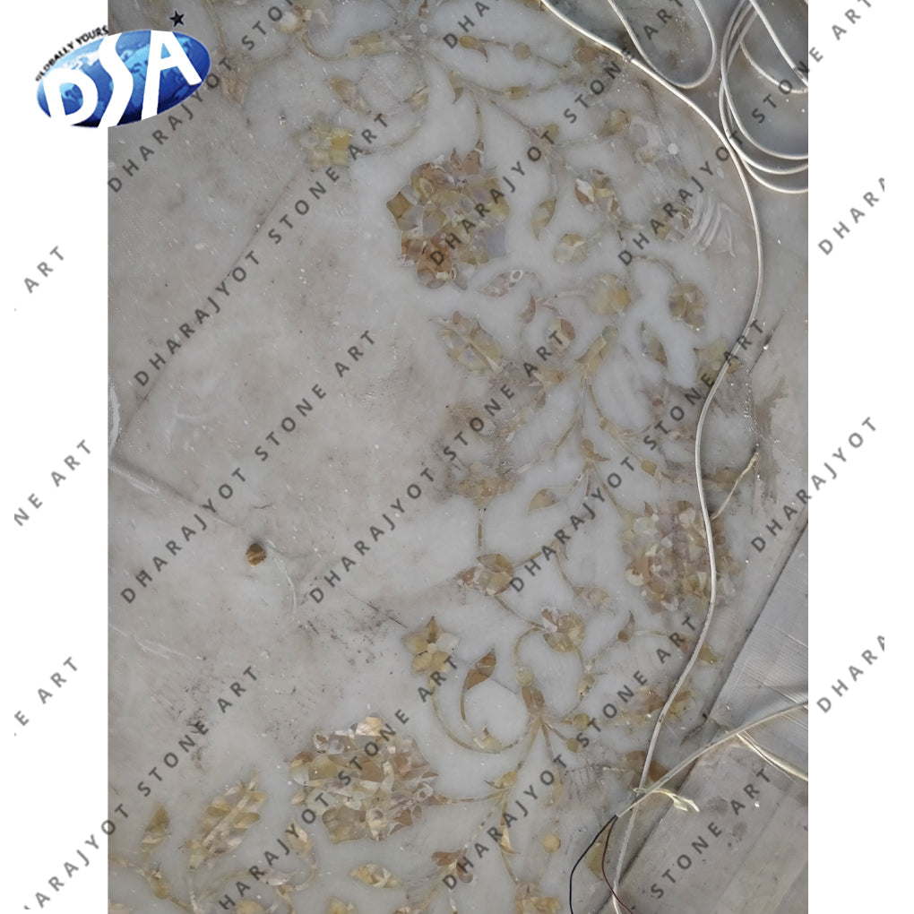 Marble Indoor Traditional Inlay Flooring Work