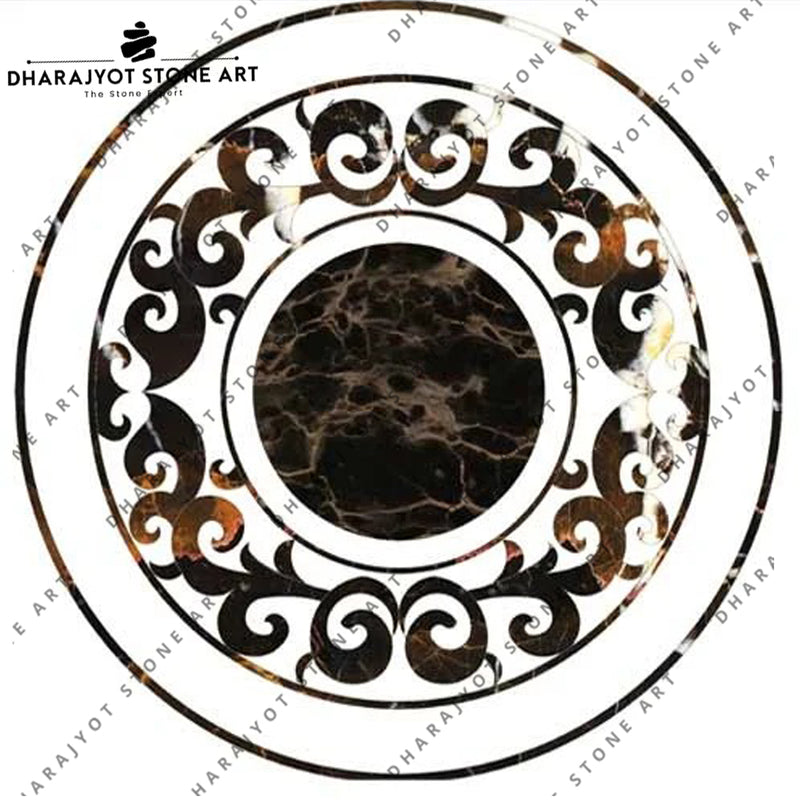 Modern European Style Home Decor Marble Inlay Flooring