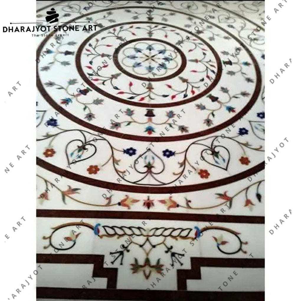 Luxury New Simple Design Elegant Marble Waterjet Flooring
