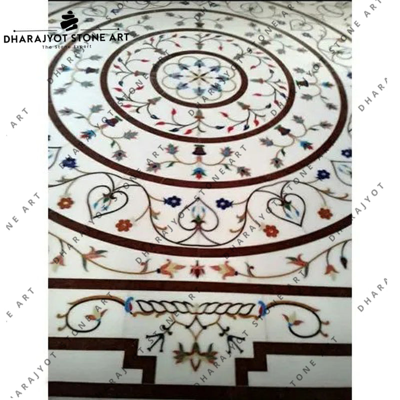 Luxury New Simple Design Elegant Marble Waterjet Flooring