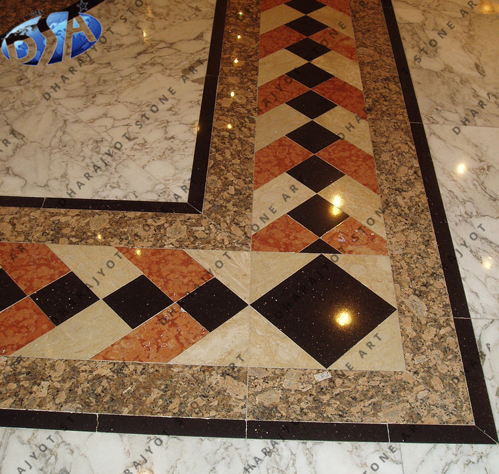 Restore Natural Marble Inlay Flooring