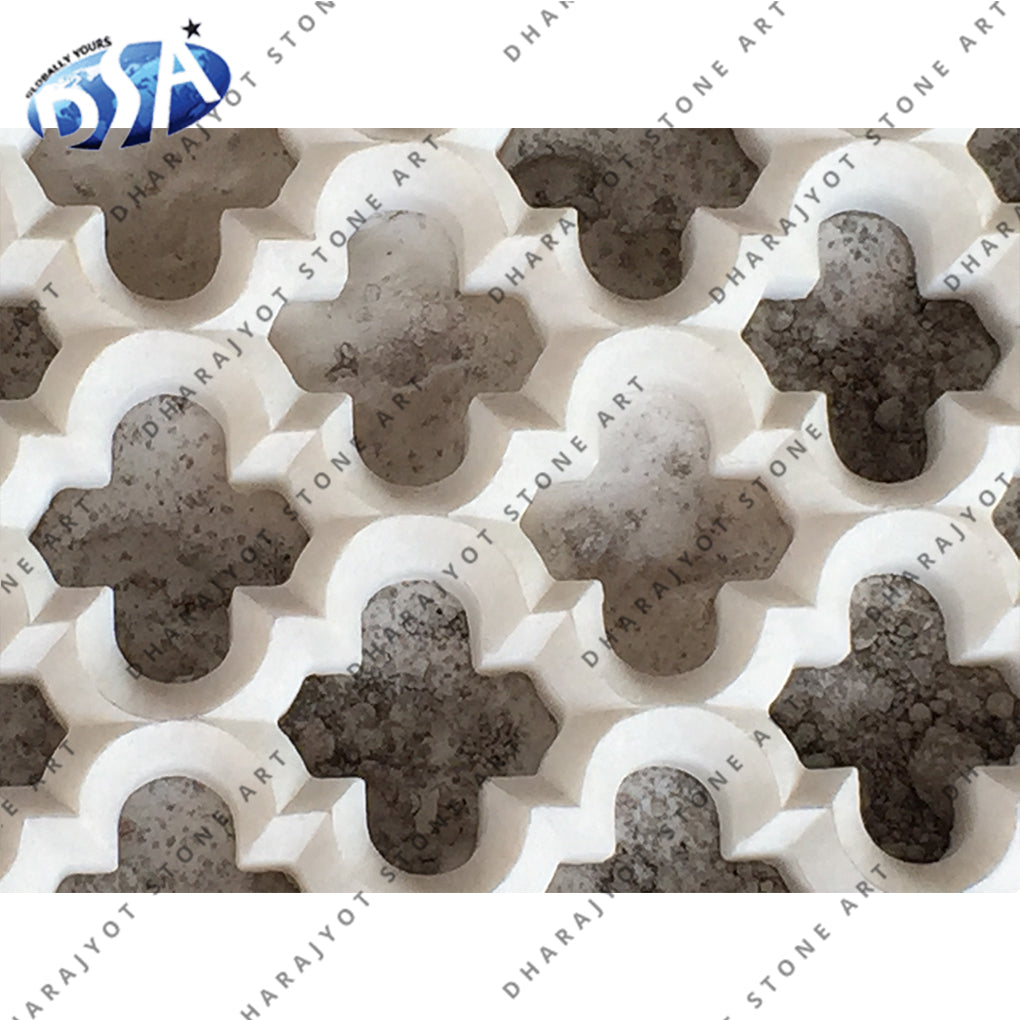 Beautifully Designed Natural Solid Marble Jali