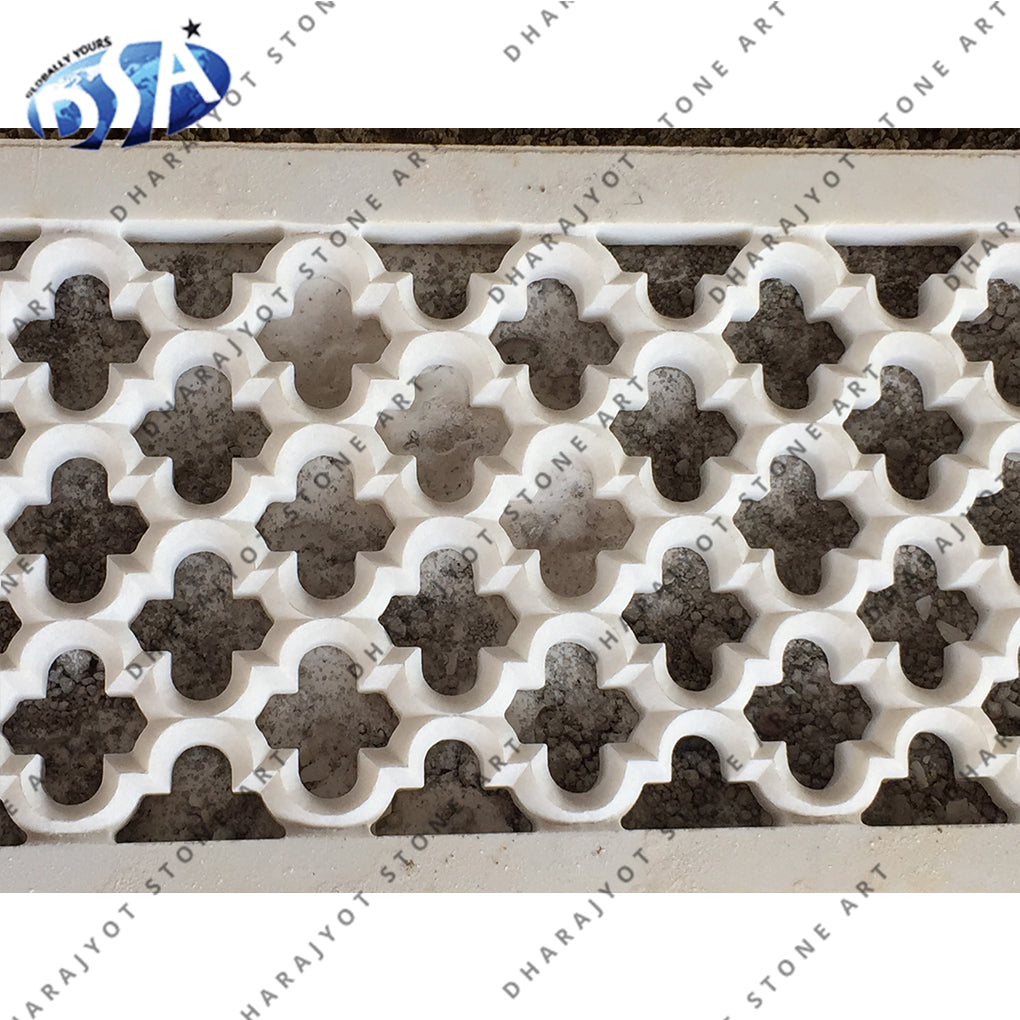 Beautifully Designed Natural Solid Marble Jali