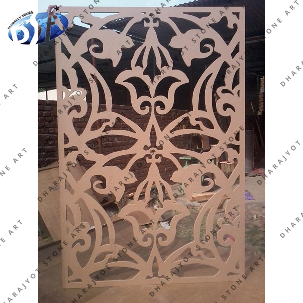 Home Decorative Grills Brown Laser Cutting Jali