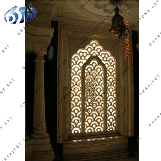 Marble Temple Window Design Jali