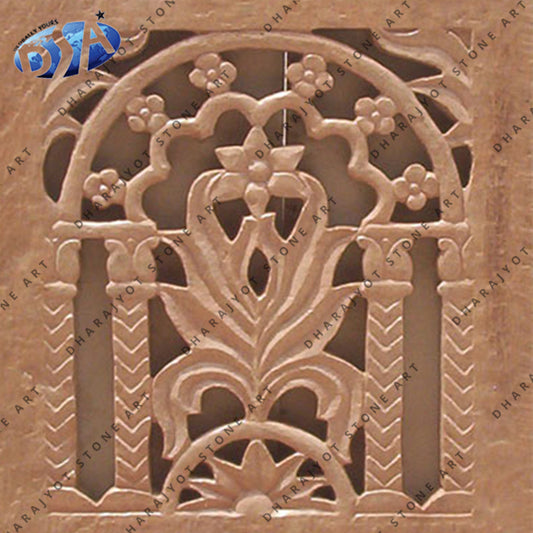 Pink Sandstone Home Decor Railing Grill Jali