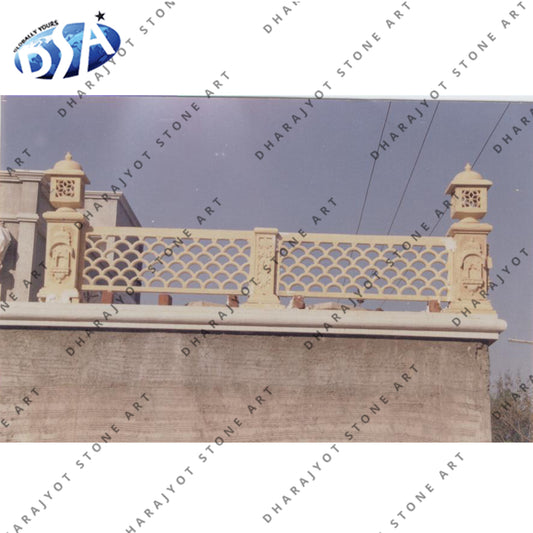 Being Sandstone Classical Stone Carved Railing Jali