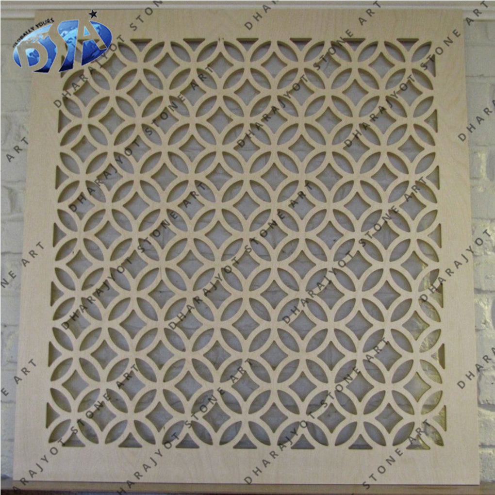 Window Decoration White Stone Jali