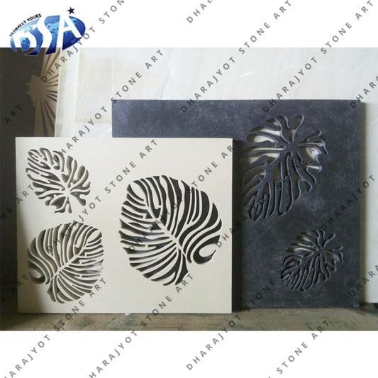 Black And White 3d Stone Jali Screen