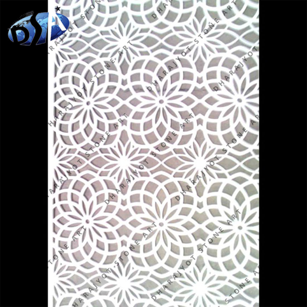 Exterior Customized White Stone Decorative Jali