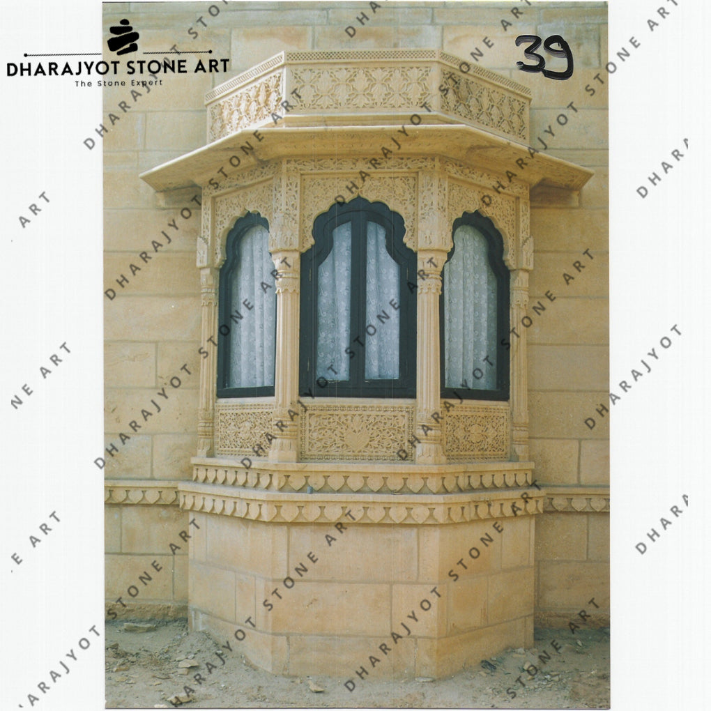 High Quality Custom Sandstone Jharokha