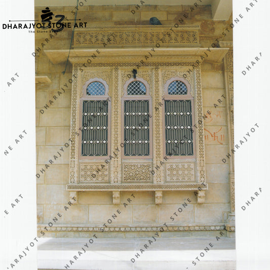 Yellow Sandstone Window Jharokha