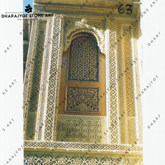 Window Jalli Decor Stone Jharokha