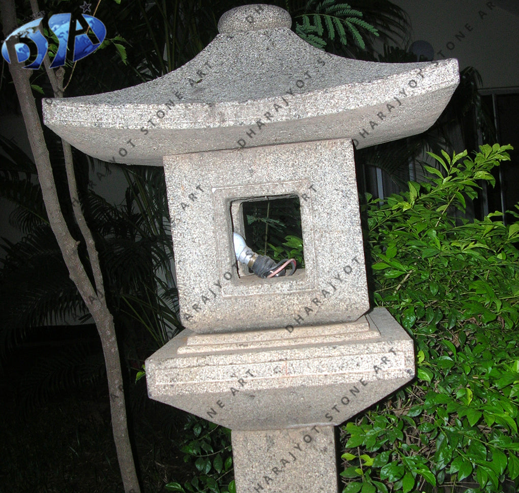 White Antique Sandstone Lamp
