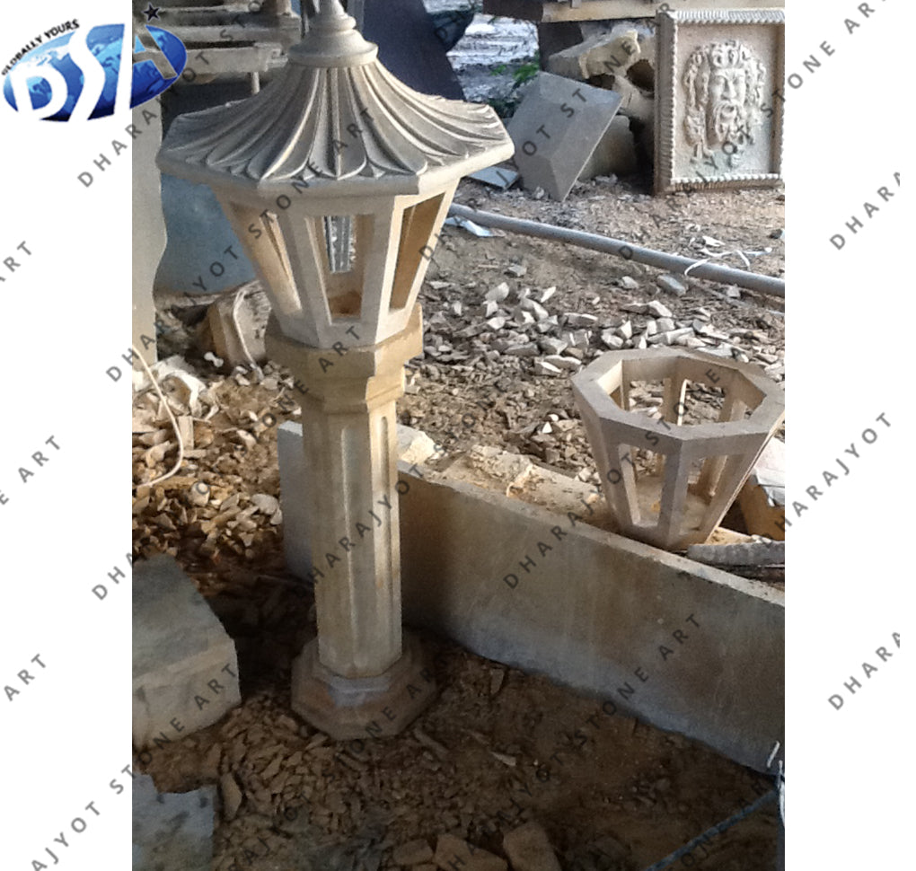 Outdoor Natural Stone Decoration Garden Lamp
