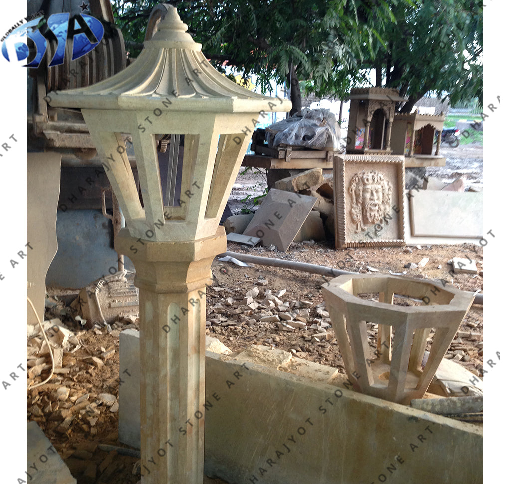 Outdoor Natural Stone Decoration Garden Lamp