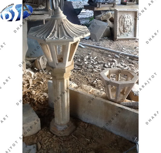 Outdoor Natural Stone Decoration Garden Lamp