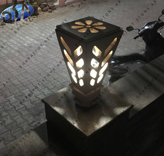 Classical Style Outdoor Garden Stone Lamp