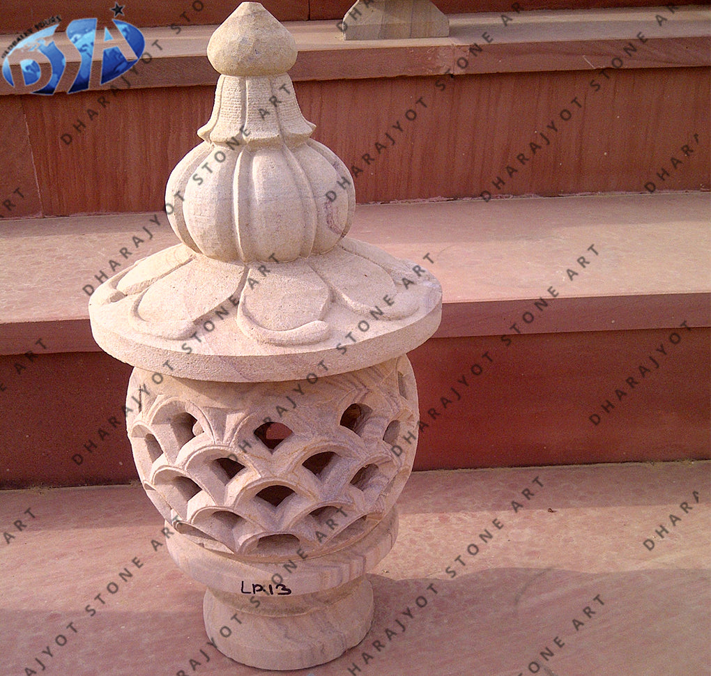 Natural Sandstone Round Lamp