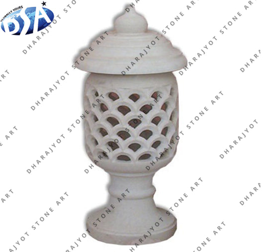 White Marble Outdoor Sandstone Lamp