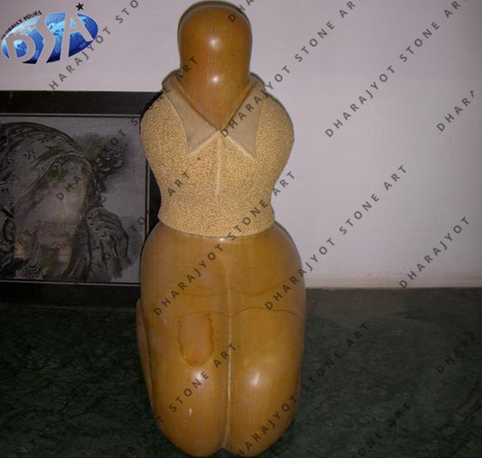 Outdoor Garden Natural Stone Marble Lady Modern Art