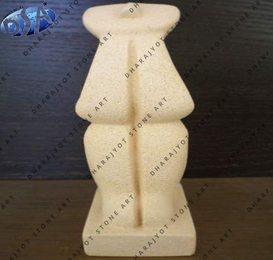 Sandstone Hand Carving Abstract Stone Art