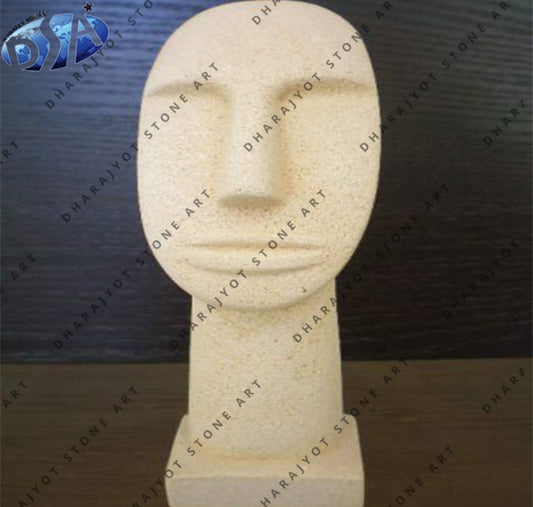 Female Head Sandstone Modern Art