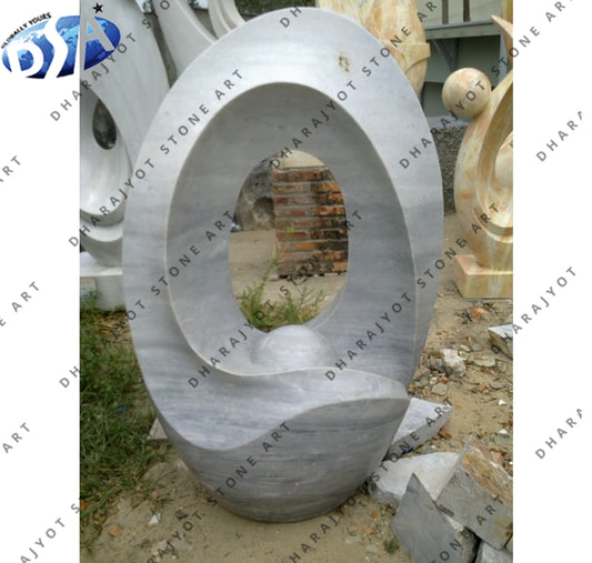 Abstract Marble Carving Standing Stone Modern Art