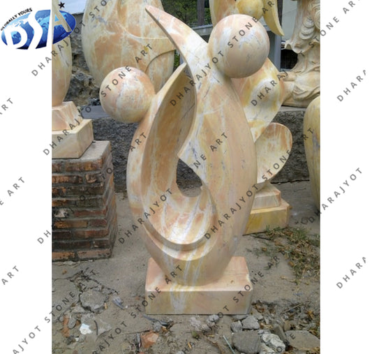Decorative Outdoor Hand Crafted Marble Modern Art