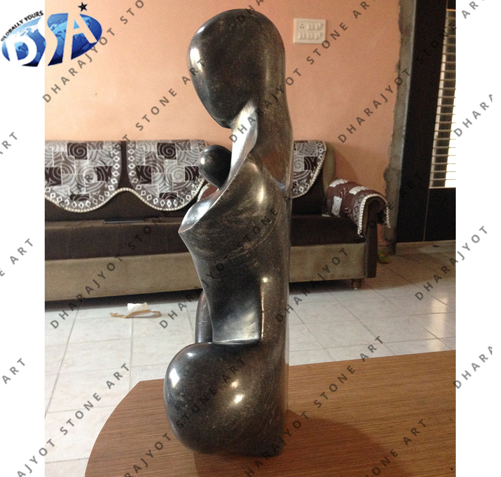 Handcrafted Abstract Stone Elegance Woman Sculptures Modern Art