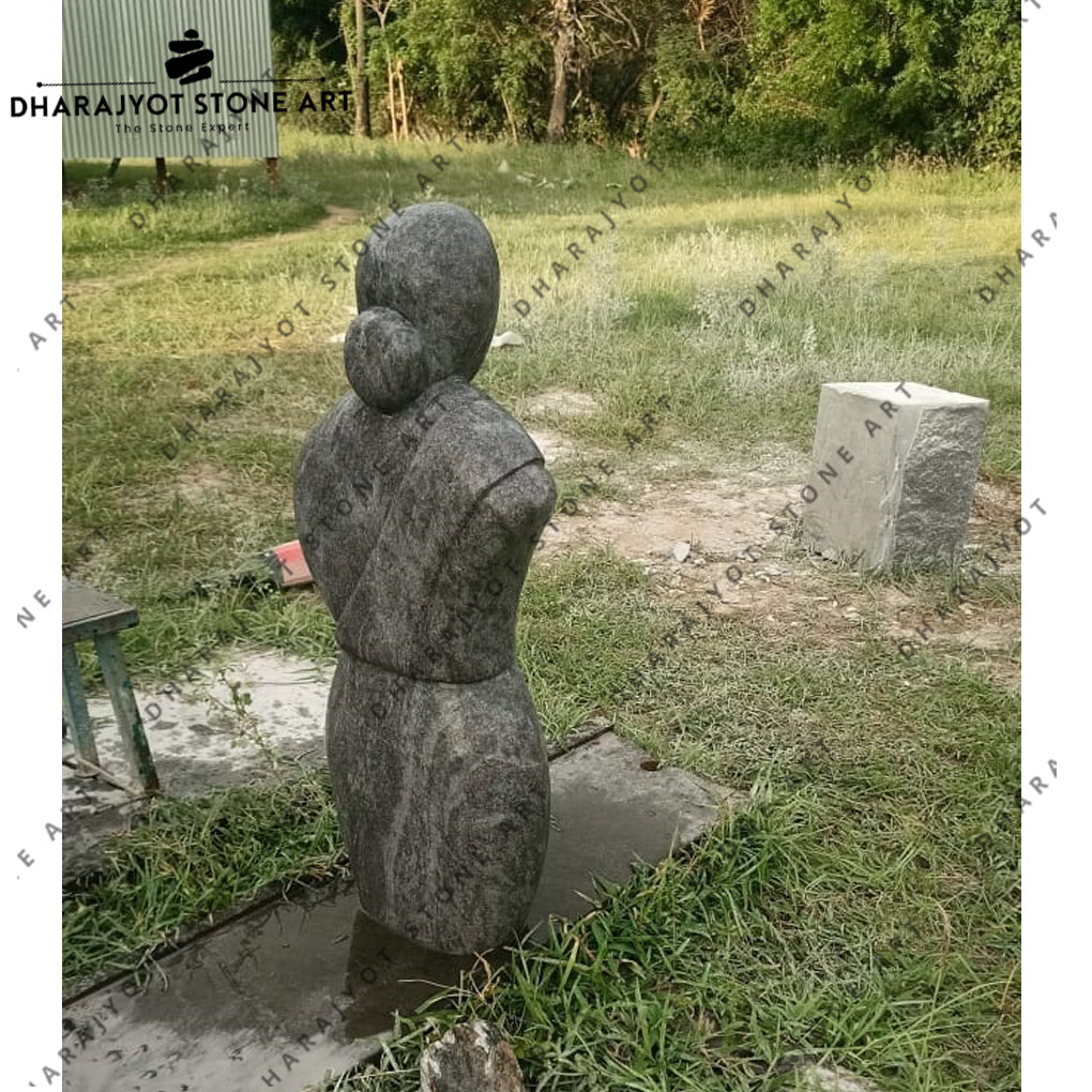 Garden Decorative Mother and Child Stone Modern Art