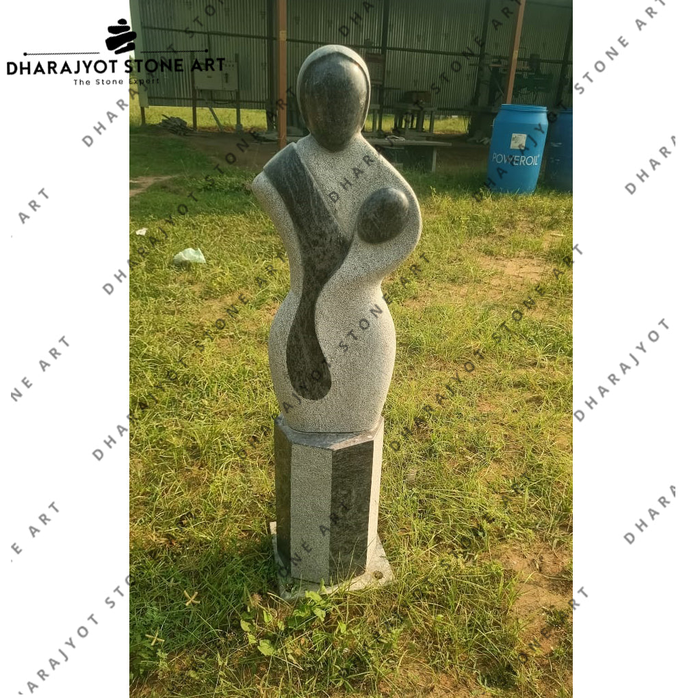Garden Decorative Mother and Child Stone Modern Art