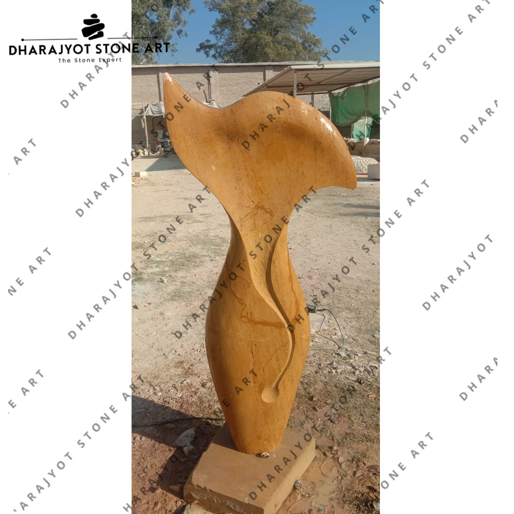 Garden Modern Sculpture Hand-Carved Sandstone Art
