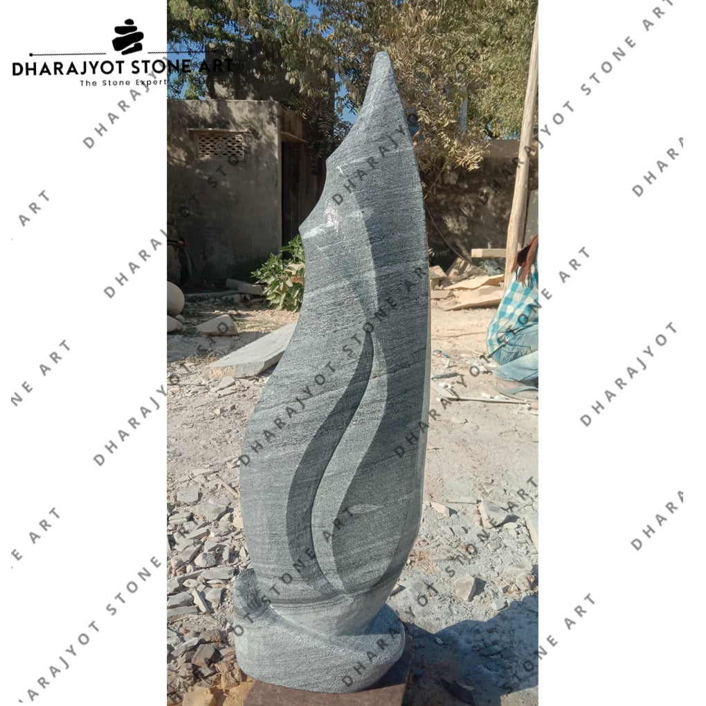 Handcrafted Abstract Flame-Inspired Modern Art