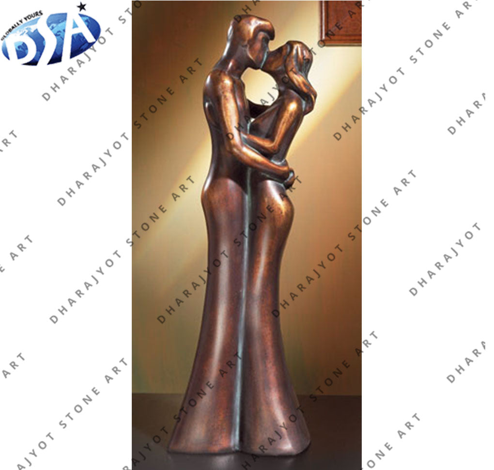 Custom Stone Romantic Kiss Couple Modern Art