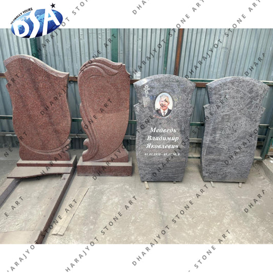 Headstone New Design Natural Granite Grave Memorial Tombstones