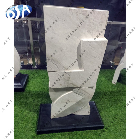 Antique Grey Shiny Highly Polished Granite Monument