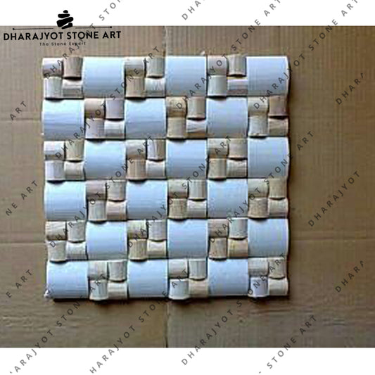 White Gold Marble Home Carving Mould Mosaics