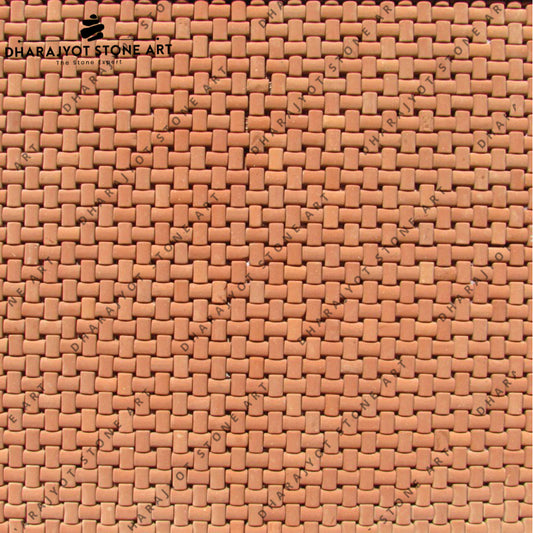 Red Natural Sandstone Mould Mosaic