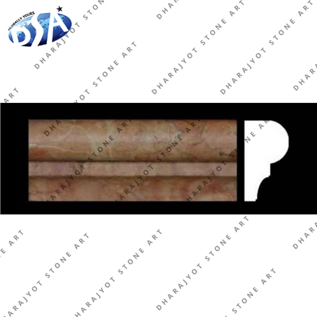 Home Decorative Burdur Brown Marble Stone Moulding