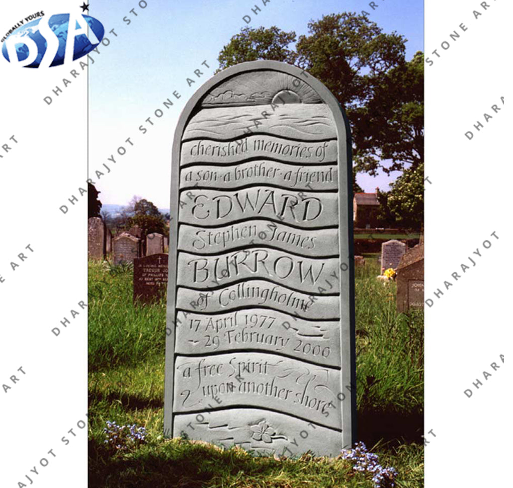 Black Slate Headstones And Memorials Name Plate