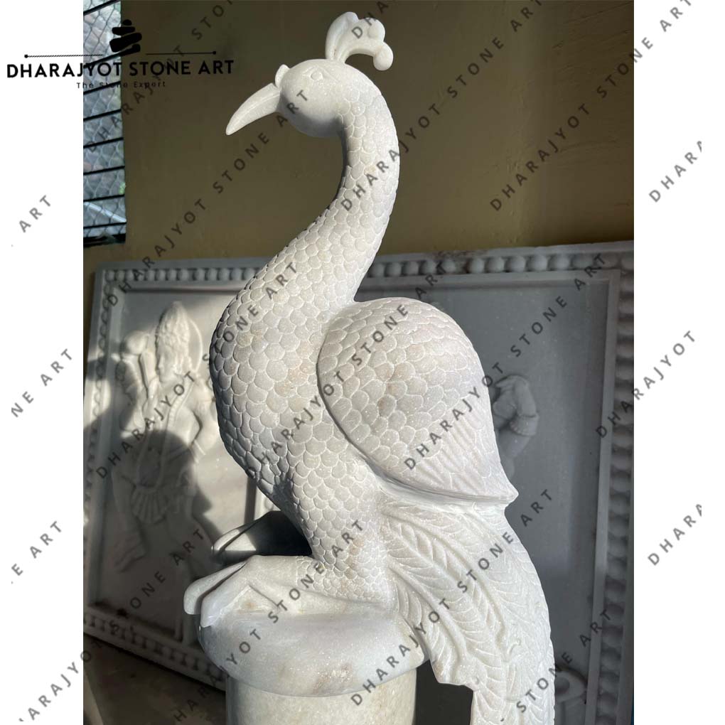 Hand Carving Peacock Statue