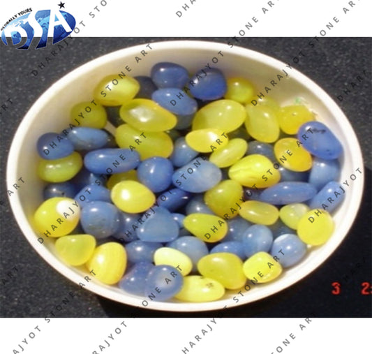Natural Untreated Blue Yellow Sapphire Pebble