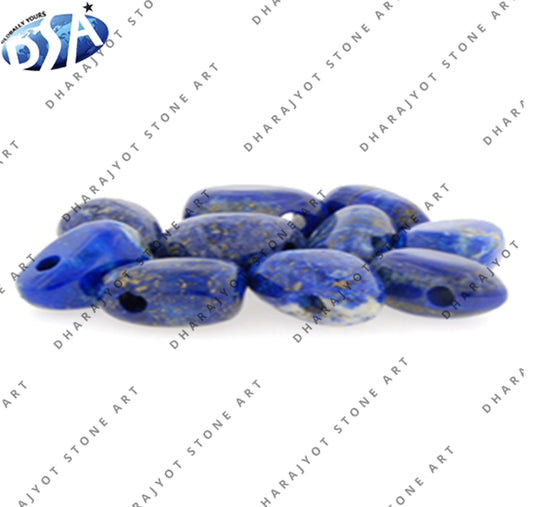 Natural Blue Crystal Polished Pebble Stone