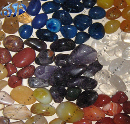 Natural Tumbled Polished Crystals Mix Pebble Stone