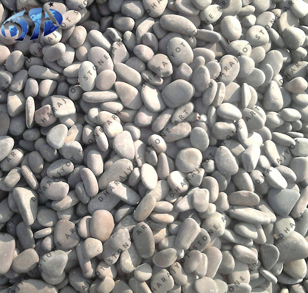 Natural Dark Grey Cobble driveway Pebble Stone