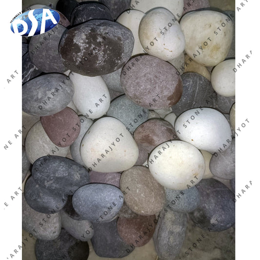 Natural White Landscaping Polished Pebbles